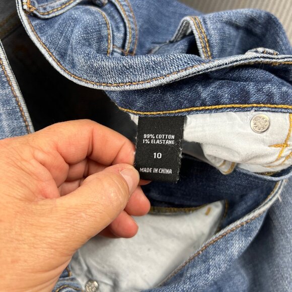 VS Victoria’s Secret Hipster Bootcut Blue Denim Jeans Size 10 TALL Y2K - Picture 6 of 13